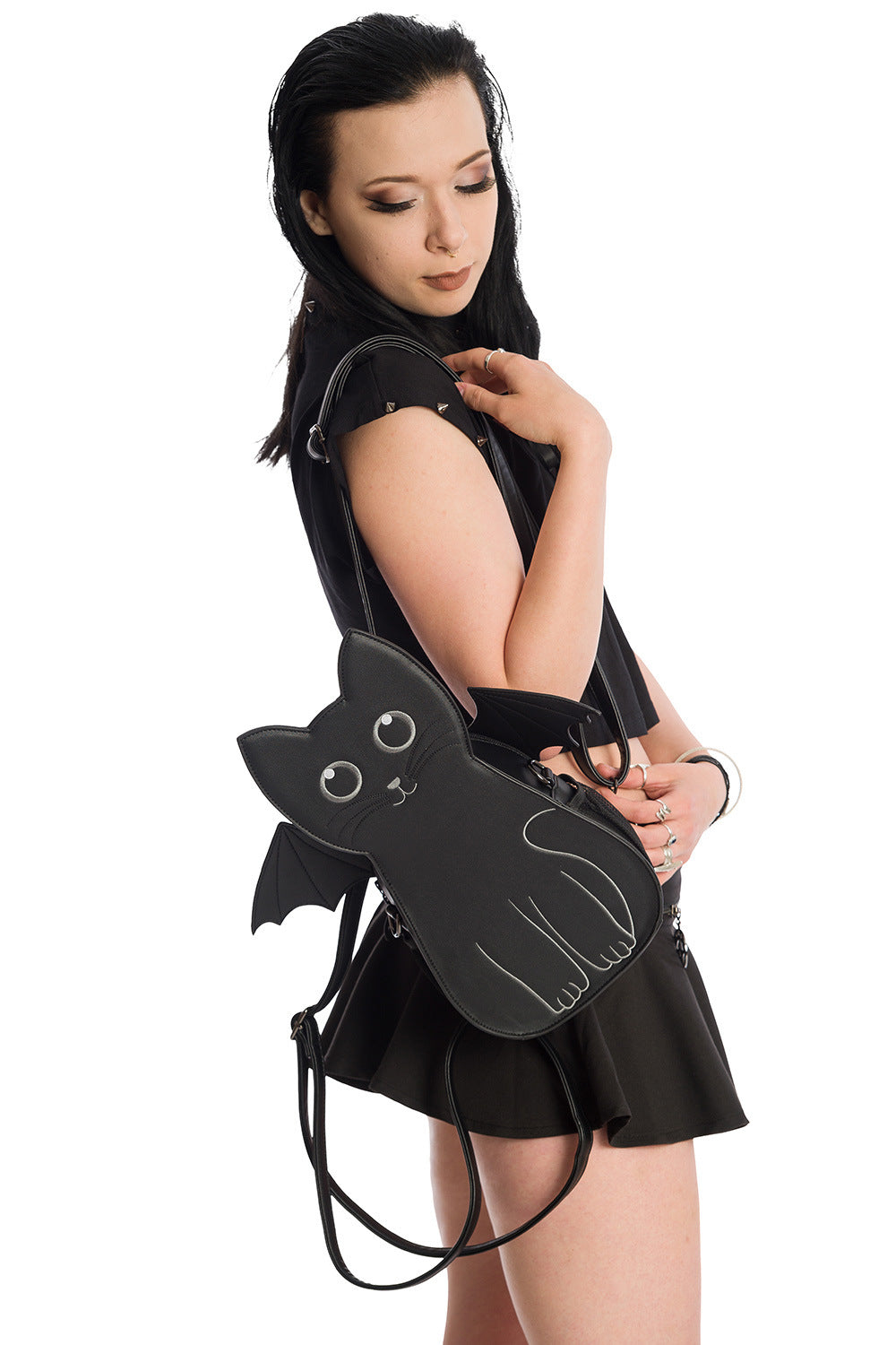 Crossbody Cute Bag for Teen Girls Kawaii Messenger Purse Pendant Nylon  Shoulder Bags(Black) - Walmart.com